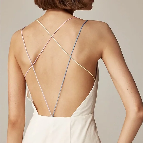 NWT  Anna October© X J.Crew multistrap sheath dress - Picture 2 of 8